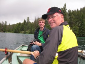 Erik and Rich on Lake Five