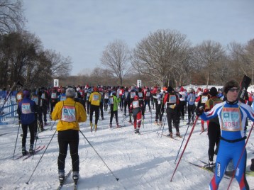 The start of the skate race