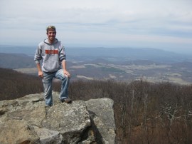 Carl at an overlook on our hike Photo Apr 07, 10 08 56 AM