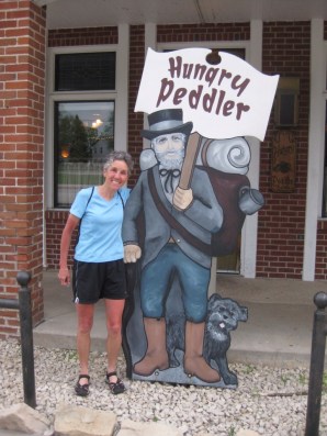 Molly at the Hungry Peddler restaurant