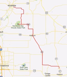 Day 7 - Mantorville to Northfield 47 miles