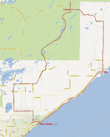 Brimson Century Ride Map