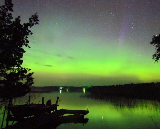Northern Lights over North Star Lake