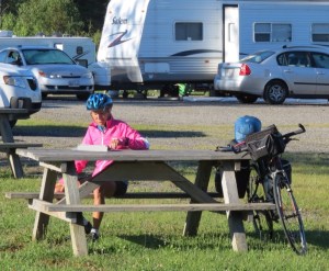 Molly campground blogging