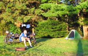 Rich at our campsite