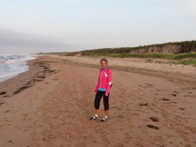 Walking the beach in the National Park
