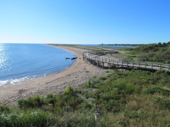 Boardwalk over the dunes at Bouctouche