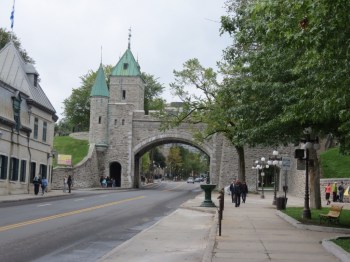 Old city walls of Quebec