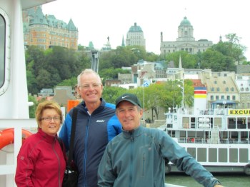 Rich with our hosts Diane and Robert 