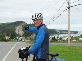 Rich pointing out the next hill to climb