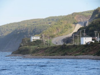 We came down this hill!