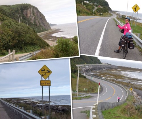 Views of the coastal road