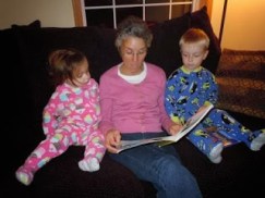 Bedtime stories for tired Trick or Treaters DSCN9694compressed