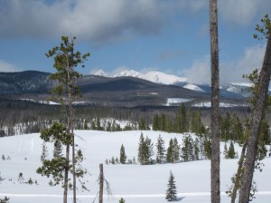 Mountaintops finally clear in the distance