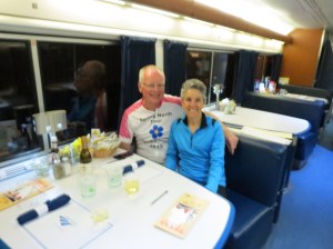 Amtrak dining car