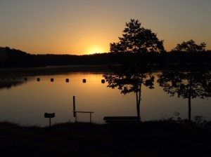 Sunrise over Gillham Lake