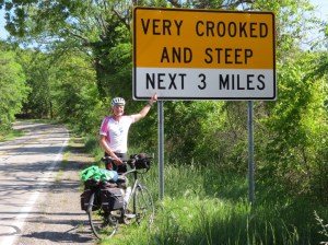 Road sign in the Ozarks