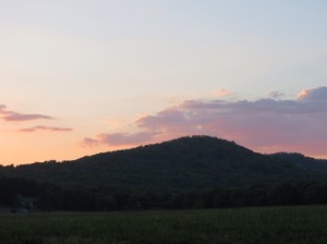 Sunset at Mulberry Mountain