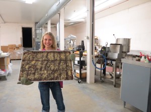 Julie in her kitchen