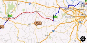 RAAM map of cyclists