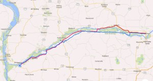Map of Wisconsin River tour