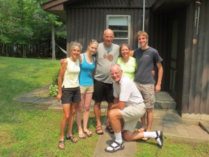 Charles and Marthe with us at the cabin