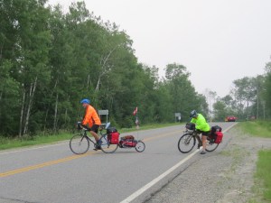 Charles and Marthe cycling