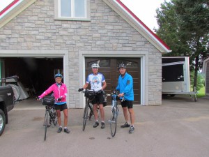 Charles rode with us when we departed