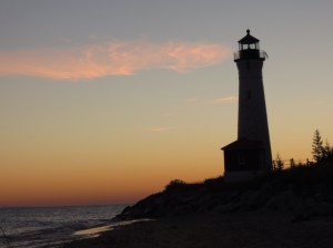 Crisp Point Lighthouse sunrise