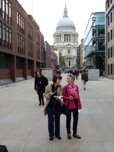Mary and Molly with St. Paul's Cathedral