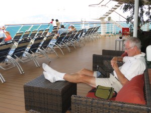 Rich at the back of the ship