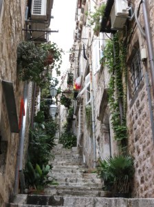Narrow side streets Durbrovnik