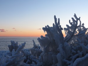 North Shore sunset ice 1