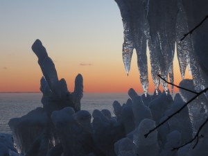 North Shore sunset ice 2