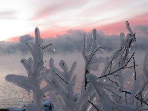 North Shore sunrise ice 1
