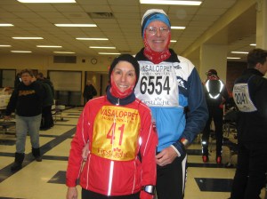 Molly and Rich before Mora Vasaloppet