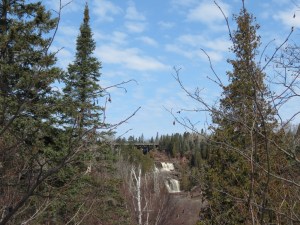 Long distance view of Gooseberry Falls