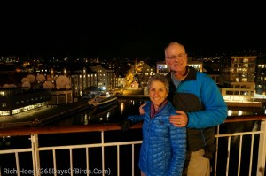Molly and Rich leaving Bergen