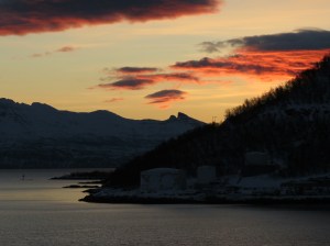 Sunset from the ship
