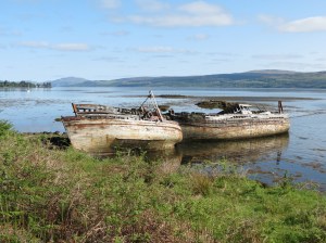 Old boats on Mull