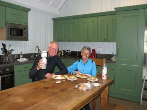 Rich and Molly in Blackhouse hostel