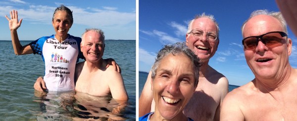 Swimming in Lake Michigan