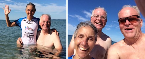 Swimming in Lake Michigan