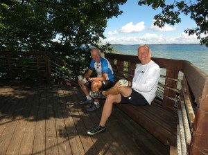 Rich and Jim taking a break