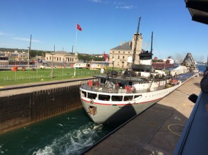 Saginaw leaving the lock