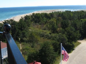 View from top of lighthouse