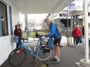 Rich just off the ferry