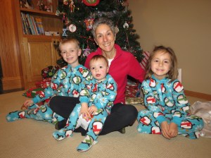 Grammy with Kennedy grandkids