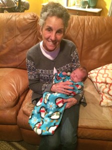 Grammy and Maren in bunting