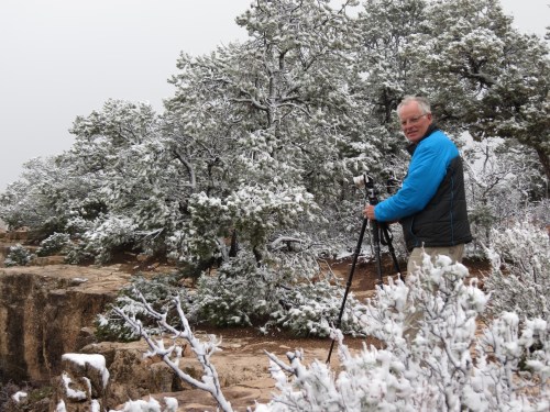 Rich photographing in snow
